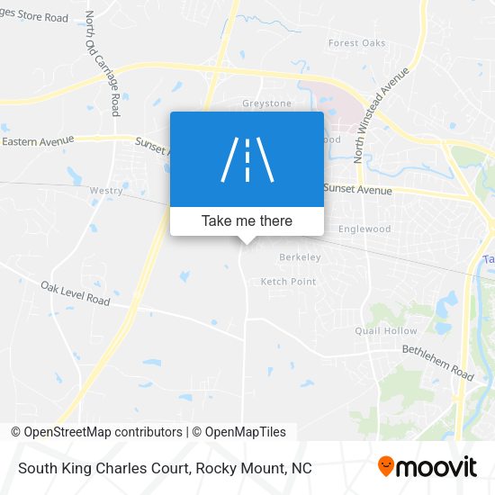 South King Charles Court map