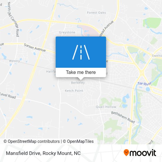 Mansfield Drive map