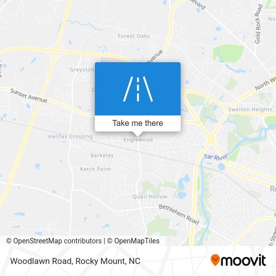 Mapa de Woodlawn Road