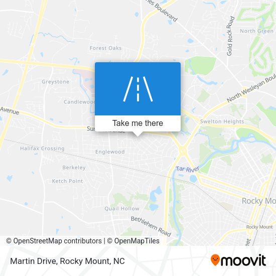 Martin Drive map