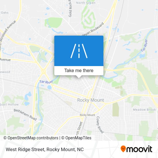 West Ridge Street map