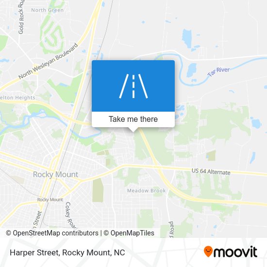 Harper Street map