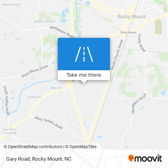 Gary Road map