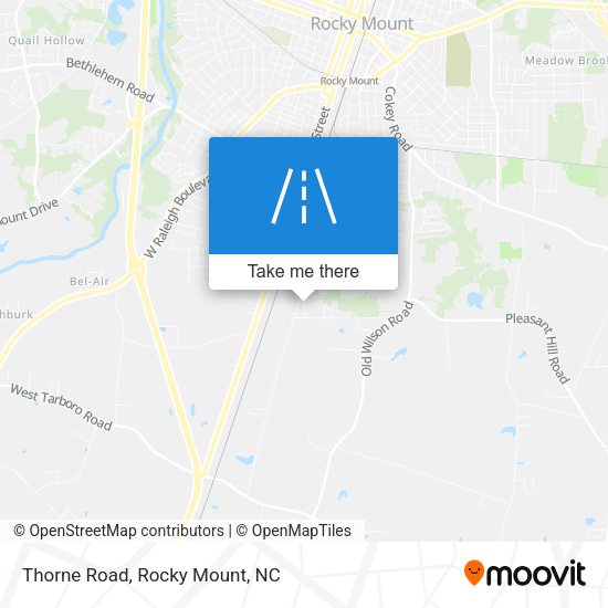 Mapa de Thorne Road
