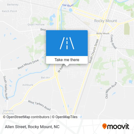 Mapa de Allen Street