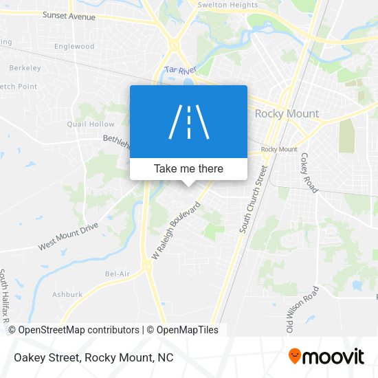 Mapa de Oakey Street