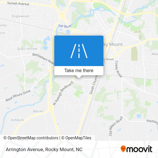 Arrington Avenue map