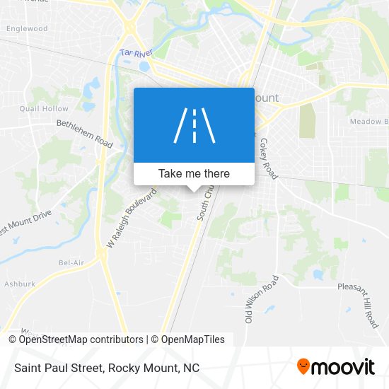 Saint Paul Street map