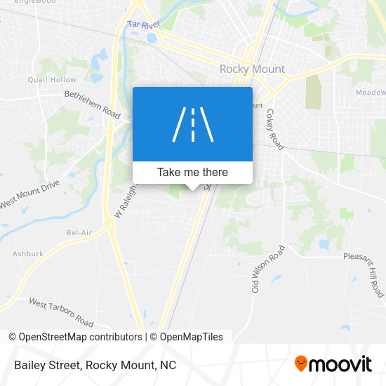 Mapa de Bailey Street