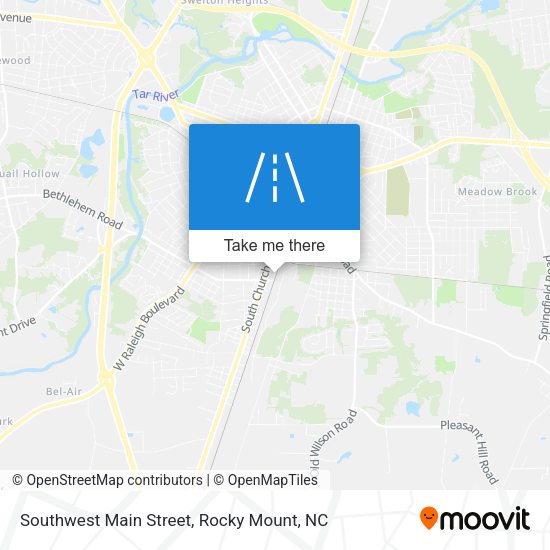 Southwest Main Street map