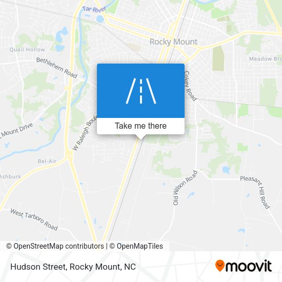 Hudson Street map