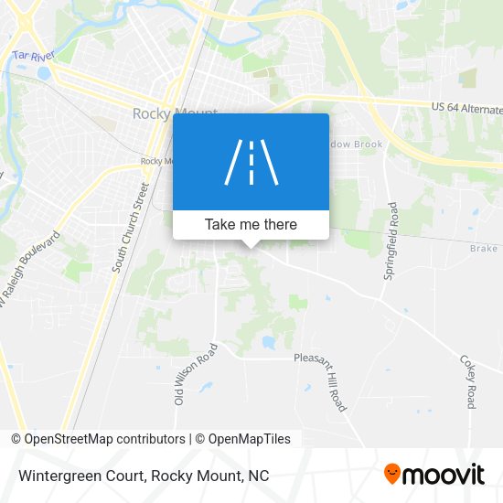 Wintergreen Court map
