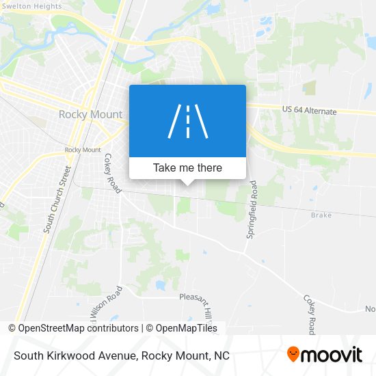 South Kirkwood Avenue map