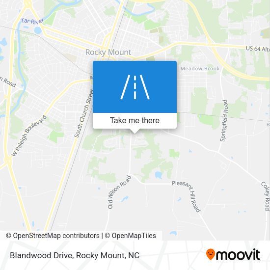Blandwood Drive map