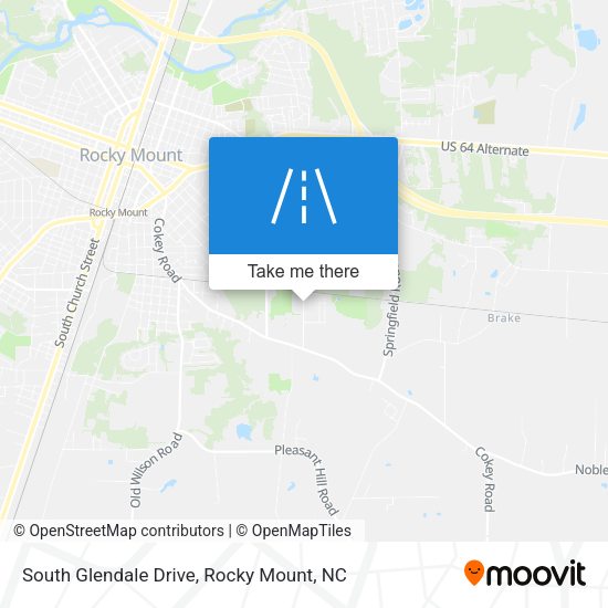 Mapa de South Glendale Drive