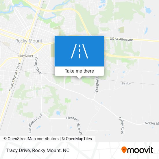 Mapa de Tracy Drive