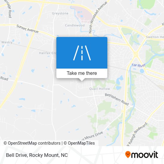 Bell Drive map