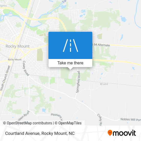 Courtland Avenue map