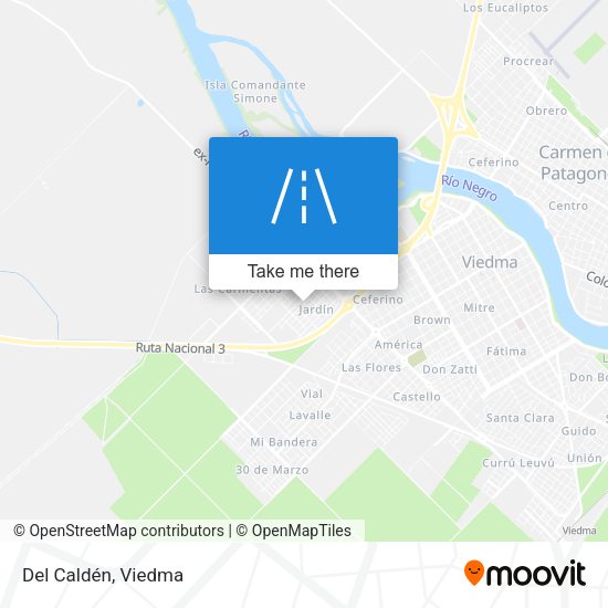 Mapa de Del Caldén