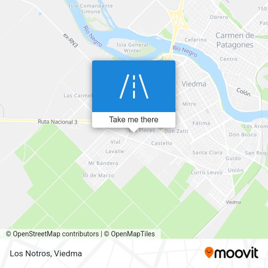 Mapa de Los Notros