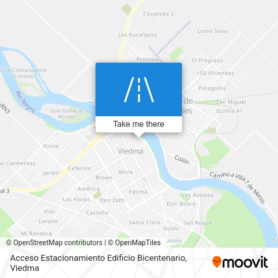 Acceso Estacionamiento Edificio Bicentenario map