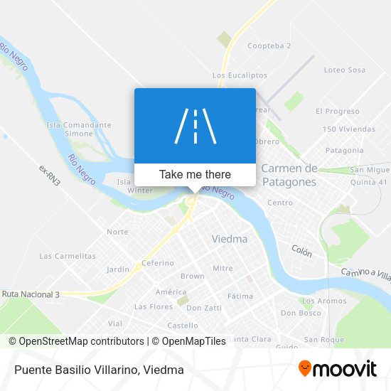 Puente Basilio Villarino map