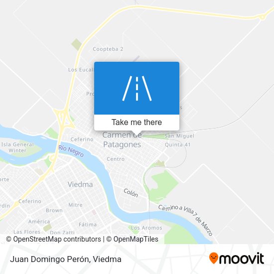 Mapa de Juan Domingo Perón
