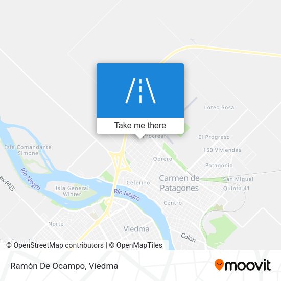 Mapa de Ramón De Ocampo