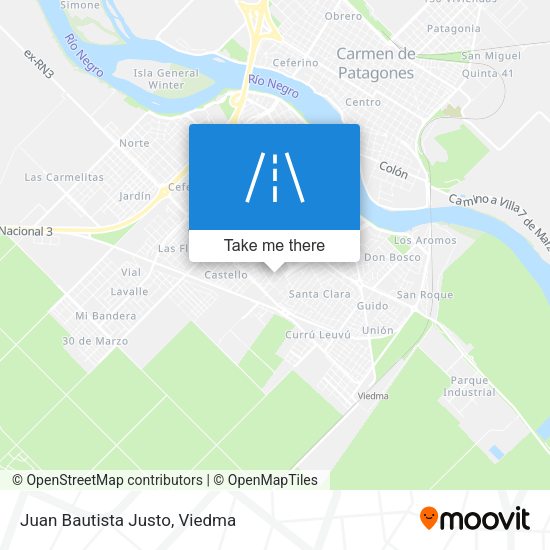 Mapa de Juan Bautista Justo