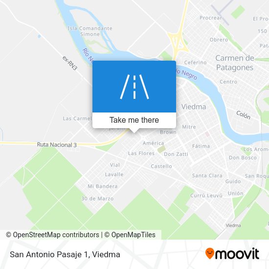 Mapa de San Antonio Pasaje 1