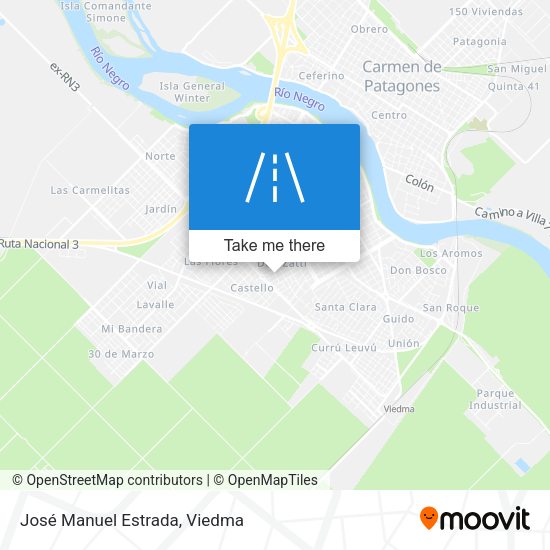 José Manuel Estrada map