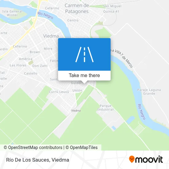 Río De Los Sauces map