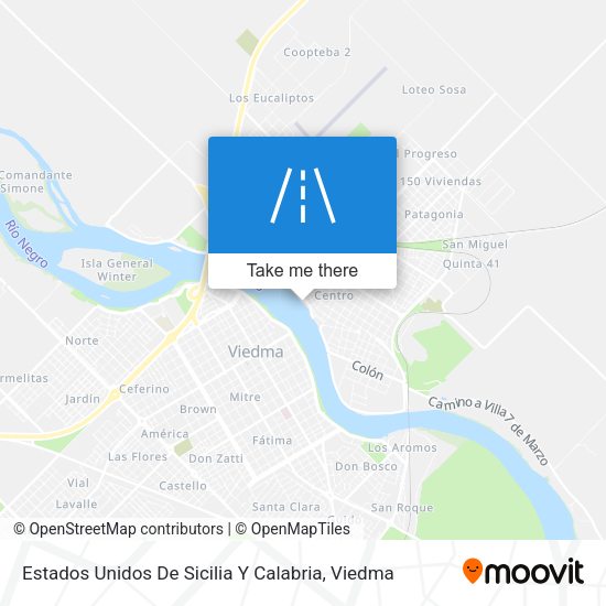 Estados Unidos De Sicilia Y Calabria map