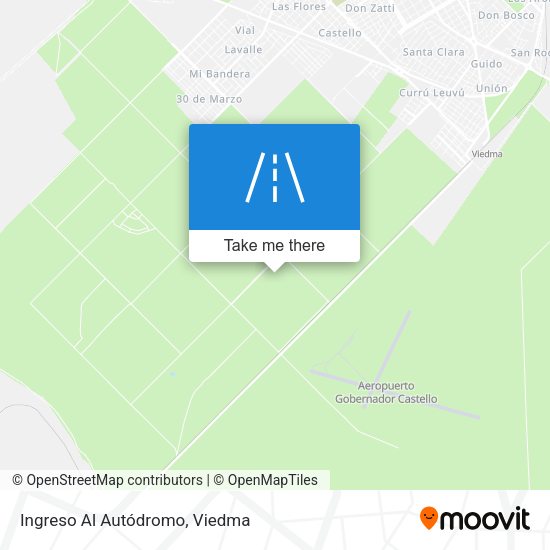 Mapa de Ingreso Al Autódromo