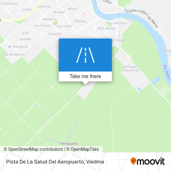 Pista De La Salud Del Aeropuerto map