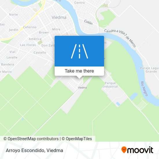 Mapa de Arroyo Escondido