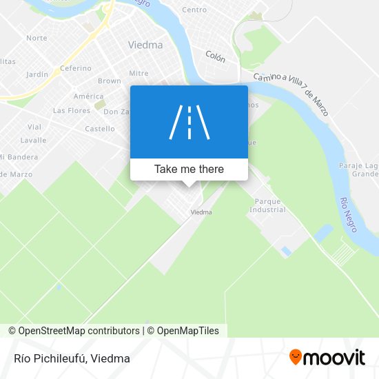 Río Pichileufú map