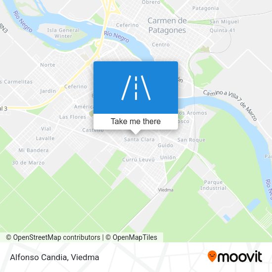 Mapa de Alfonso Candia