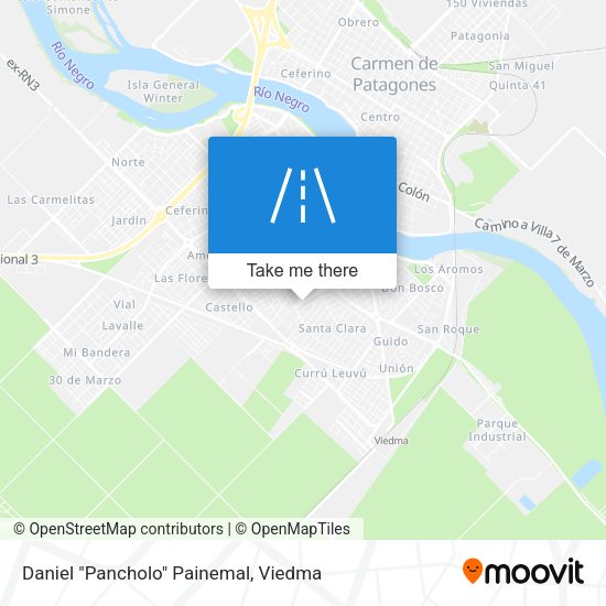 Daniel "Pancholo" Painemal map