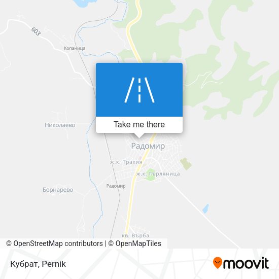 Кубрат map