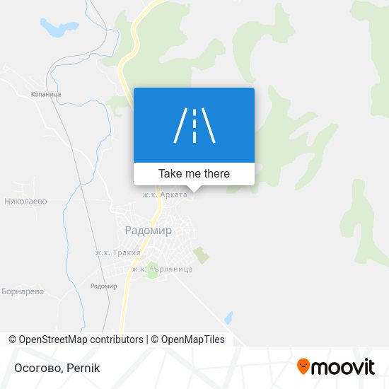 Осогово map