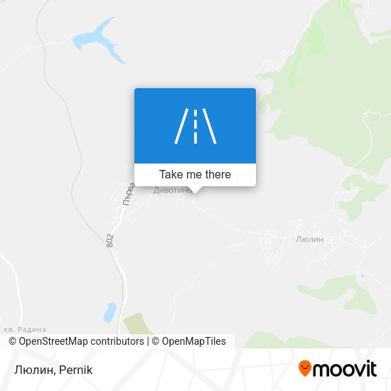 Люлин map
