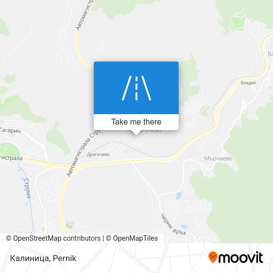 Калиница map