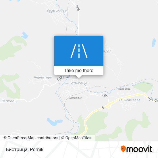 Бистрица map