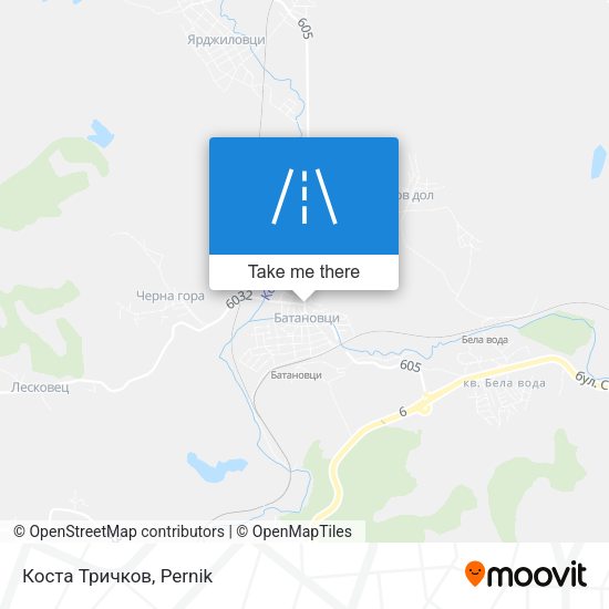 Карта Коста Тричков