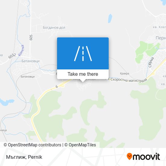 Мъглиж map