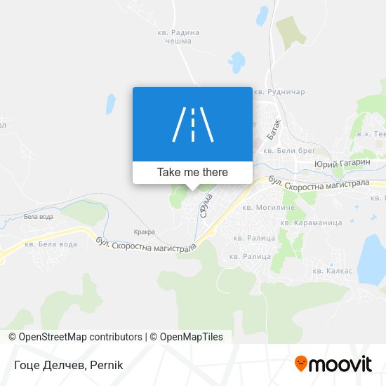 Гоце Делчев map