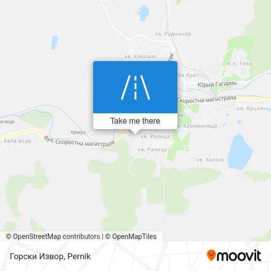Карта Горски Извор