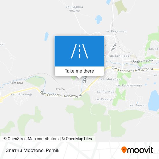Златни Мостове map