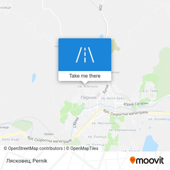 Лясковец map